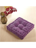 Tatami Sitzkissen fur Burostuhl Sofa und Boden mit weicher Polsterung in Violett 48 x 48 cm