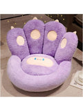 Katzenpfoten Sitzkissen aus Plusch fur Boden Sofa Tatami und Stuhl in Violett