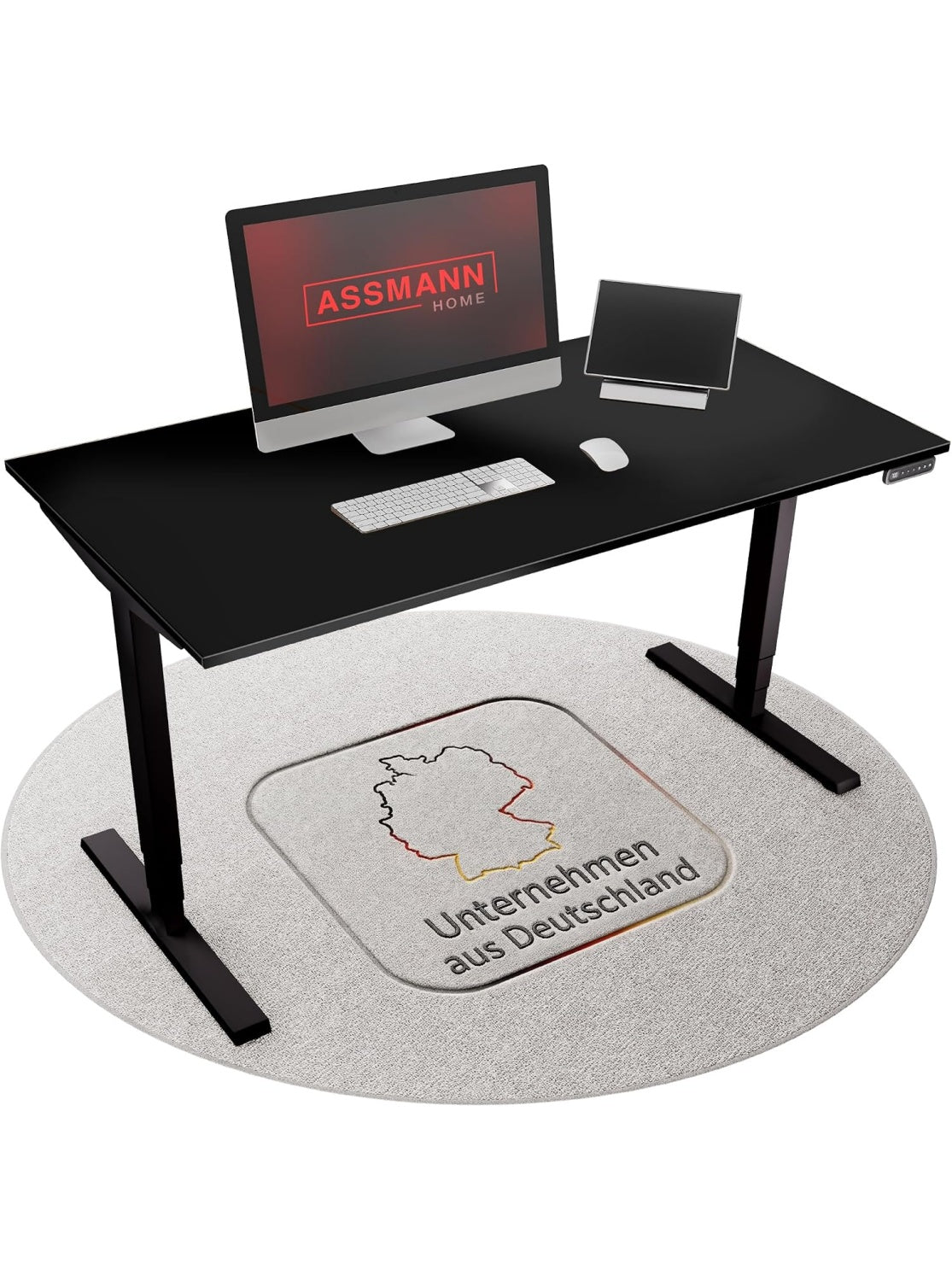 Elektrisch hohenverstellbarer Schreibtisch 120 x 70 cm fur ergonomisches Arbeiten im Buro und Homeoffice