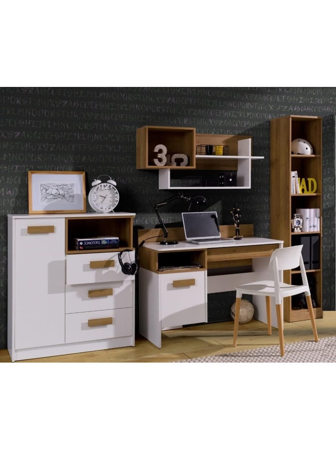 Jugendzimmer Mobelset mit Schreibtisch Kommoden und Hangeregal