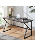 Computertisch 152 cm in Dunkelgrau fur Buro und Homeoffice