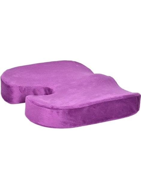 Memory Schaum Sitzkissen mit ergonomischer Form fur Burostuhl und Homeoffice in Gel Violett