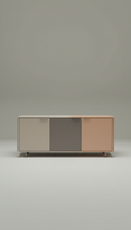 Sideboard aus pulverbeschichtetem Metall